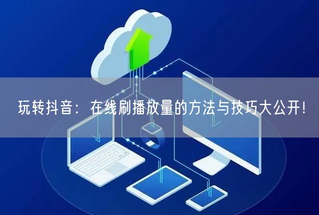 玩转抖音:在线刷播放量的方法与技巧大公开!