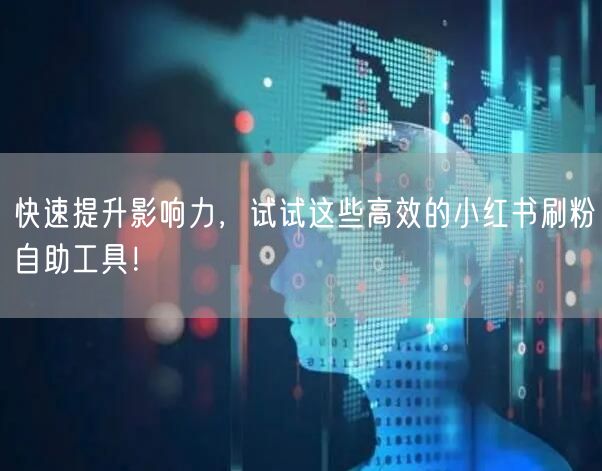 快速提升影响力,试试这些高效的小红书刷粉自助工具!
