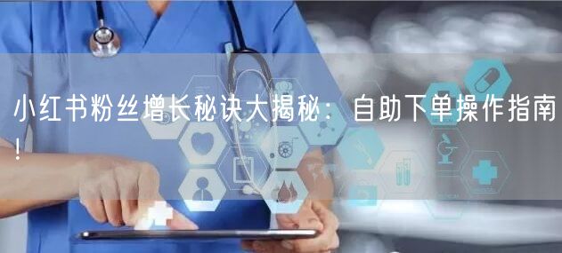 小红书粉丝增长秘诀大揭秘:自助下单操作指南!