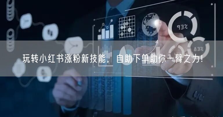 玩转小红书涨粉新技能,自助下单助你一臂之力!